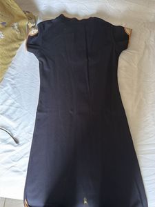 Elegant Black Cheongsam Style Dress