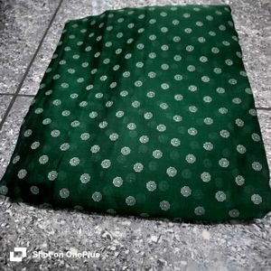 Elegant Emerald Green Saree with Silver.  special