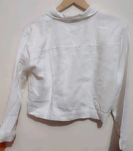 White Crop Jacket For Girl Or Women 36 Bust