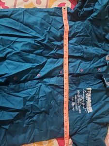 Men's Blue Casual Button-Up Shirt