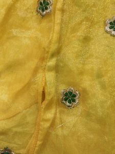Sunny Yellow Embroidered Maxi Skirt