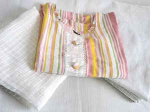 🤩Striped Kurta &amp;  Dupatta🩷