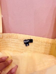 Cute Yellow Peplum Top