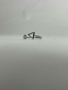 Beautiful Triangle Crystal Ring