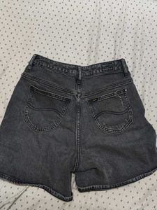 Grey  Denim Shorts