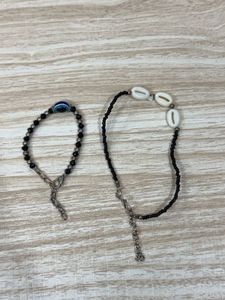 Beautiful pearl beads and evil eye bracelets