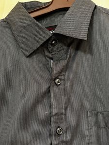 Classic Black Men's Dress Shirt