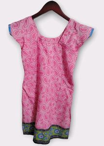 Pink Paisley Mini Dress