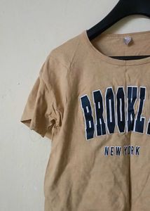 Trendy Brooklyn New York Cropped T-Shirt