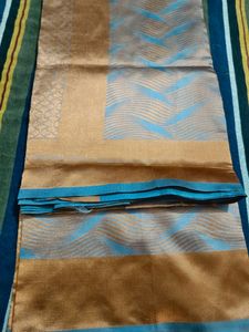 Blue & Gold Woven Fabric