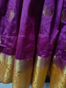 Beautiful Purple Ethnic south indian legnga
