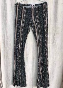 Boho Print Bell Bottom Pants