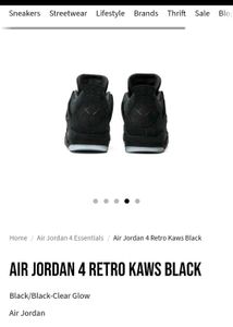 Unisex Nike Air Jordan Black Sneakers
