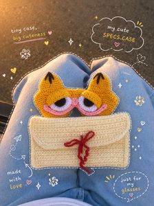 🧶 Product Details:• Crochet Specs Case• Handmade