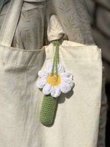Crochet Flower Lip Balm Holder(1 piece)