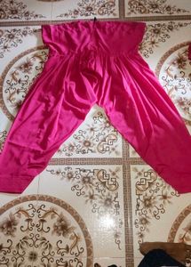 Pink Embroidered Kurta Salwar Set