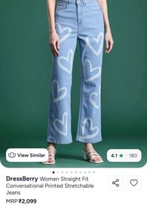 new Cute Heart Print jeans ( check details)