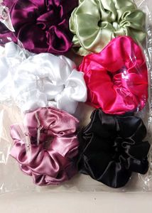 pack of 12 Satin Scrunchies