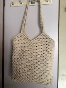 Handmade Macrame Tote Bag