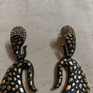 Designer paisley earrings