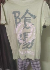 Light Green Graphic T-Shirt