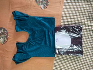combo of 5 Teal Textured Blouse