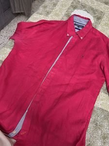 Tommy Hilfiger Linen Shirt - Red