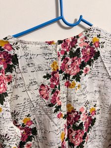 Floral Print Kurta