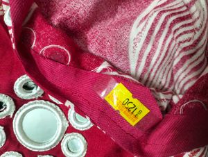 Magenta Pom-Pom Frock Suit