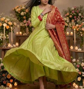 long suit with Dupatta