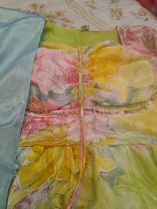 Beautiful Floral Kurta Set with Dupatta
