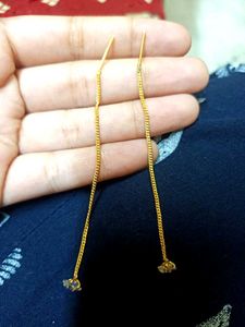 Elegant Gold Chain Drop Earrings