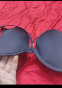 (H&amp;M) Stylish Black Microfiber Push-up Bra