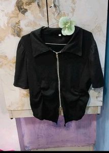 Black Zip-Up Jacket
