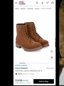 Carlo Romano Brown Leather Boots