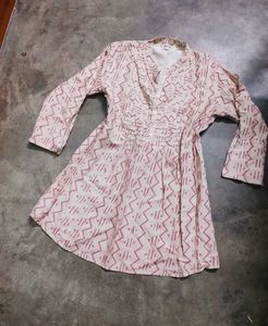 Pure Cotton Geometric Print Kurta