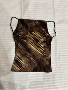 Roberto Cavali inspired Abstract Top