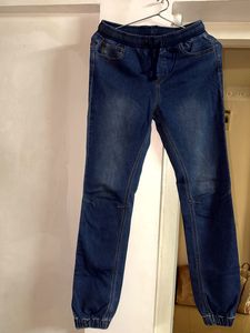 Blue Denim Joggers