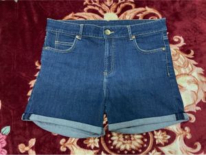 Classic Blue Denim Shorts