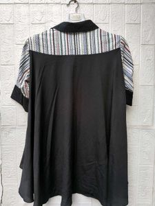 Korean Pintrest Unique Patterned Tunic Top