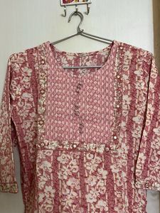 Pink Color Kurta With Pant