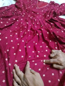 maroon sharara and kurta