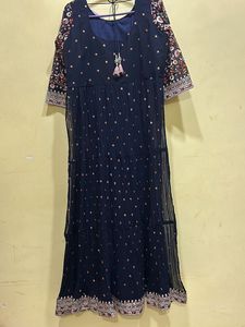 NEERUS Women Black Colour Suit Set Size XL