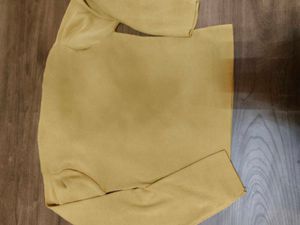 Stylish Mustard Yellow Long Sleeve Top