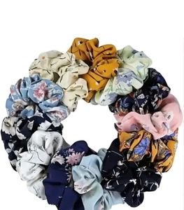 Floral Print Scrunchies Set 5