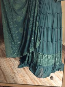 Kurti &amp; Skirt Set With Dupatta