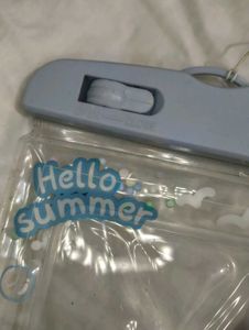 kawaii strap phone waterproof blue themed holder