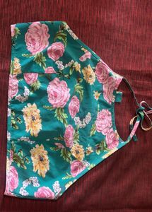 Floral Print Tie-Up Bikini Top