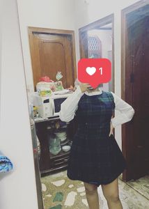 Korean Uniform Style Flannel Dress