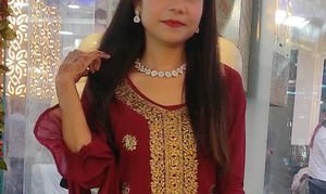Chik beautiful pearl &amp; AD necklace set jwellery